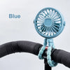 Portable Baby Stroller Fan 360° Flexible Clip-On, USB Rechargeable