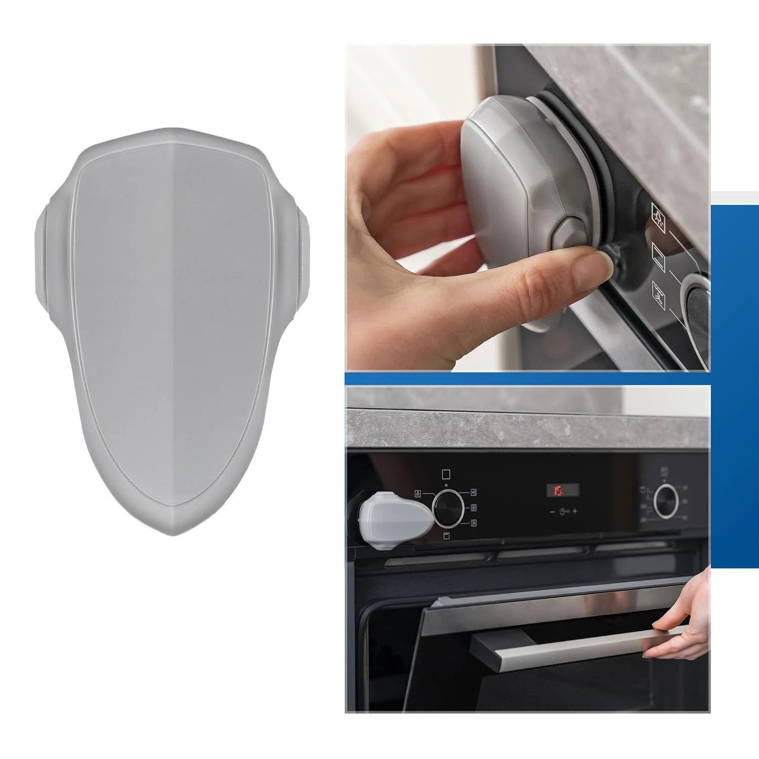 Verrou de porte pour four bébé - Verrou de sécurité de cuisine résistant à la chaleur