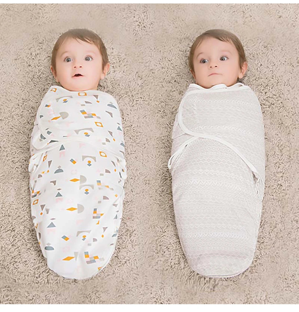 Baby Swaddle Sleeping Bag — 100% Cotton, Anti-Startle, Newborn 0-6M