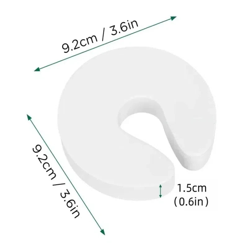 Butoirs de porte de sécurité pour bébé - Lot de 6 protections anti-pincement des doigts