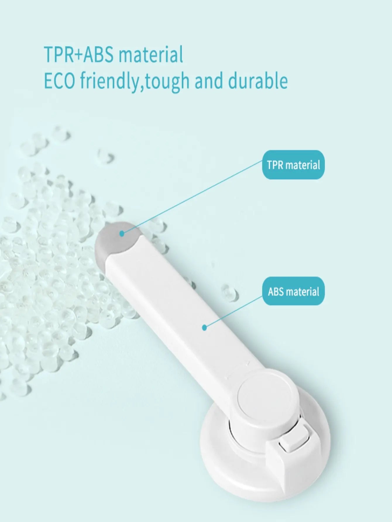 Verrou de toilette pour bébé - Installation facile avec adhésif 3M, sans outils