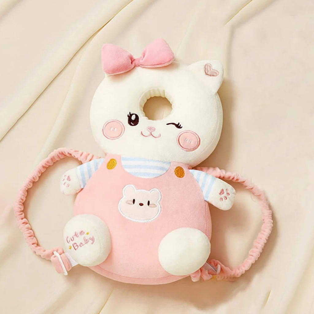 Baby Head Protector Backpack — Cartoon Anti-Fall Cushion for 0-3 Years