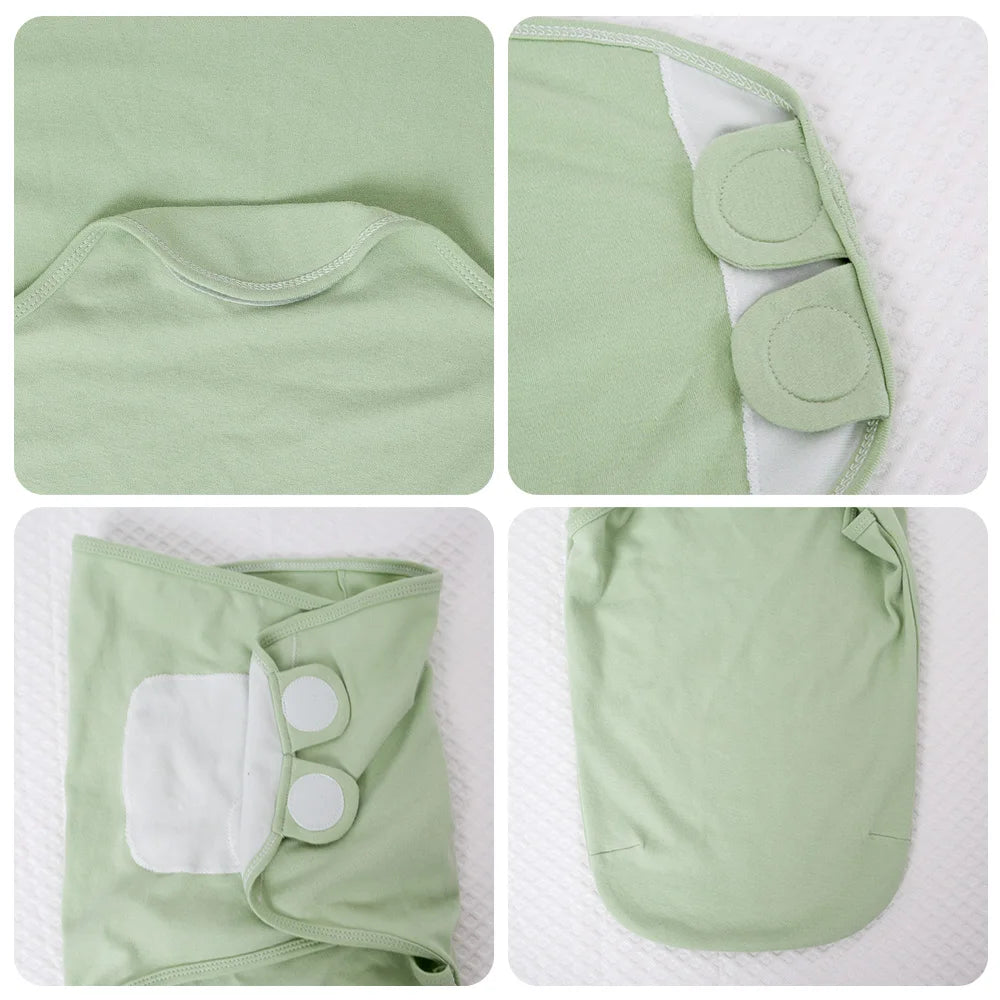 Baby Swaddle Sleeping Bag — 100% Cotton, Anti-Startle, Newborn 0-6M
