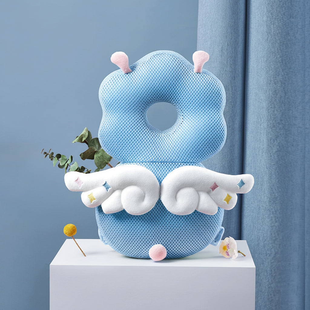 Baby Head Protector Backpack — Cartoon Anti-Fall Cushion for 0-3 Years