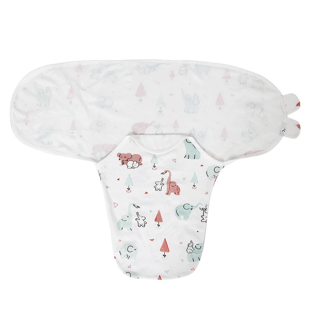 Baby Swaddle Sleeping Bag — 100% Cotton, Anti-Startle, Newborn 0-6M