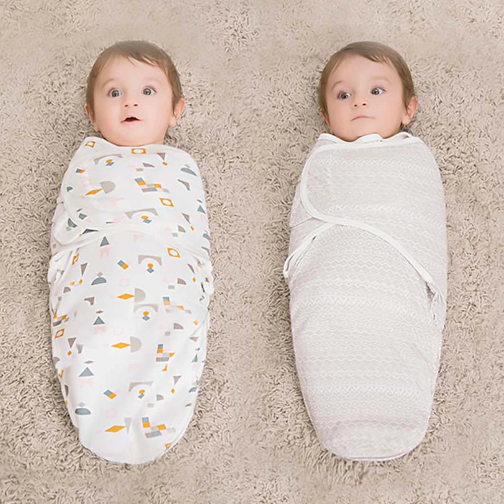Baby Swaddle Sleeping Bag — 100% Cotton, Anti-Startle, Newborn 0-6M