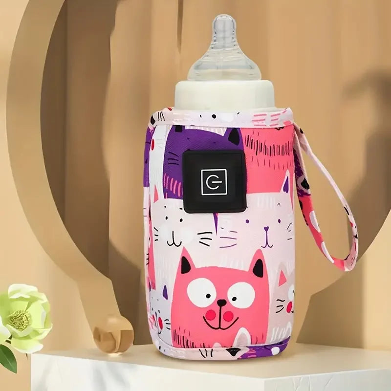 Portable USB Baby Bottle Warmer — Travel Insulated Bag, Stroller & Car Compatible
