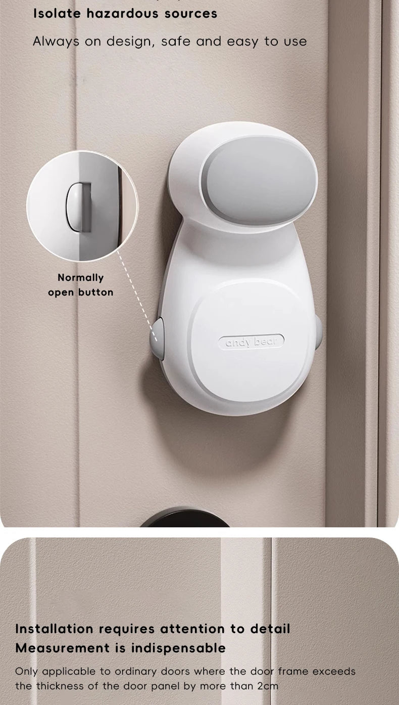 Butée de porte en forme d'arc - Protection anti-pincement pour la sécurité des bébés