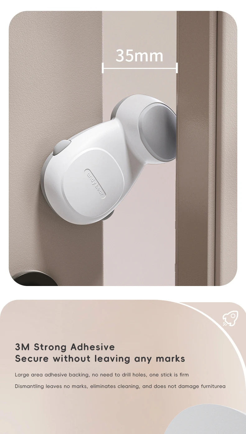 Butée de porte en forme d'arc - Protection anti-pincement pour la sécurité des bébés