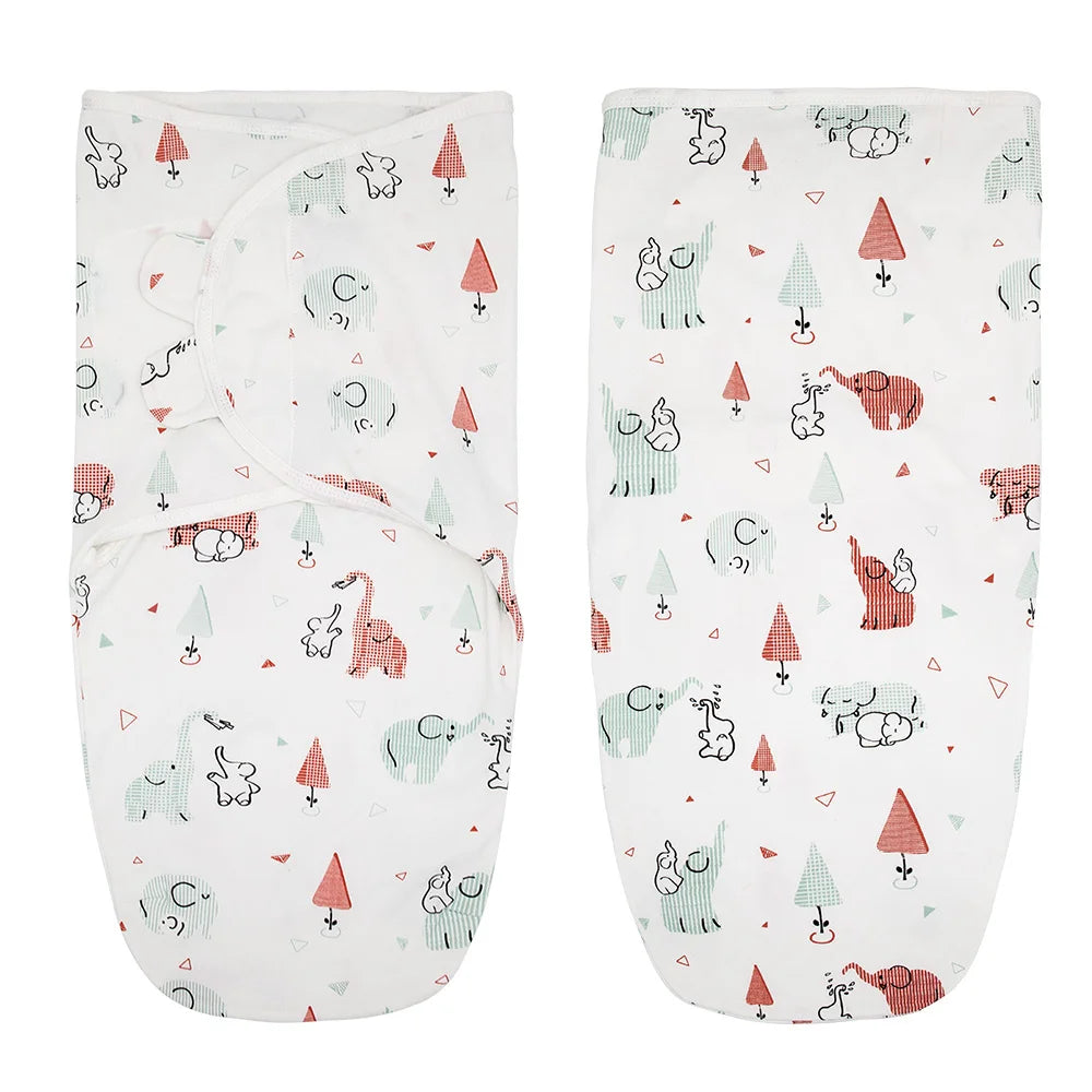 Baby Swaddle Sleeping Bag — 100% Cotton, Anti-Startle, Newborn 0-6M