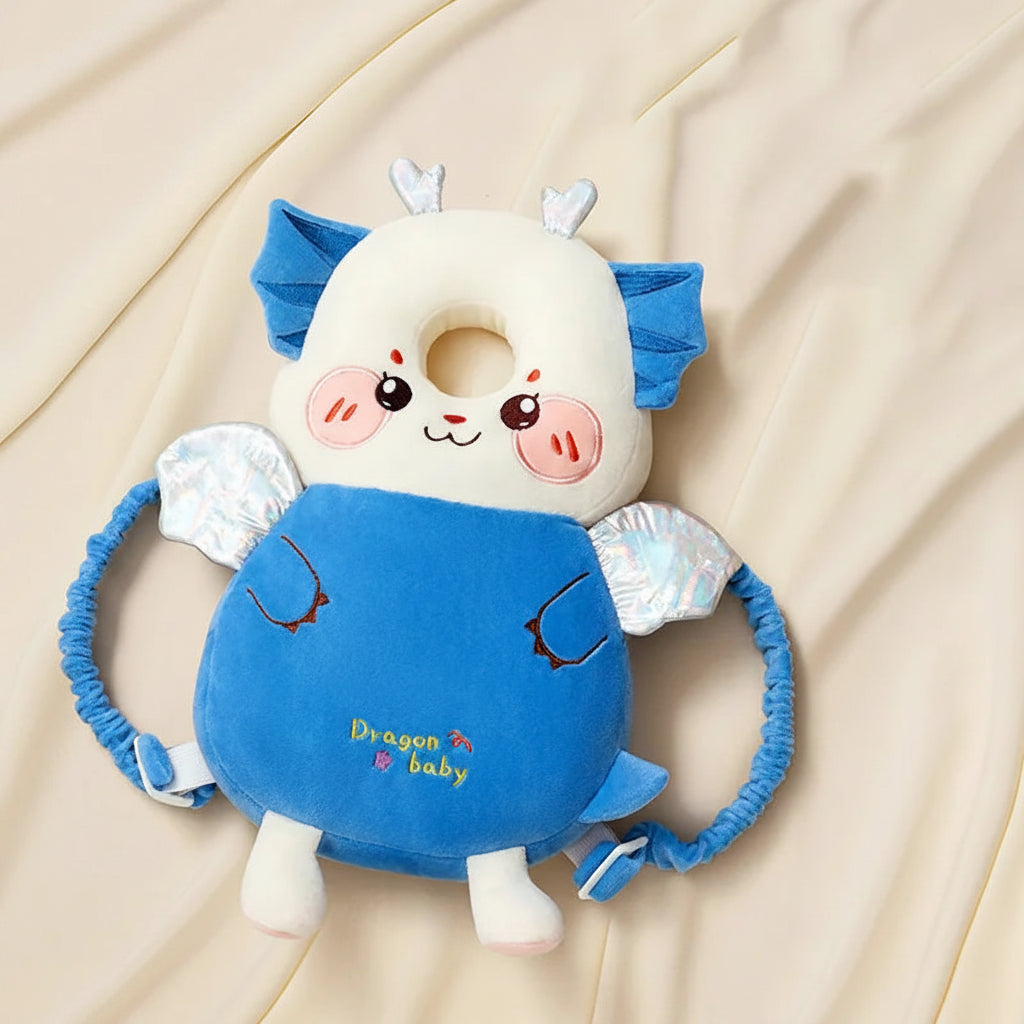 Baby Head Protector Backpack — Cartoon Anti-Fall Cushion for 0-3 Years