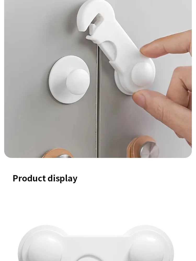 Lot de 10 verrous de sécurité pour bébé - Verrous anti-pincement multi-usages pour placards et tiroirs