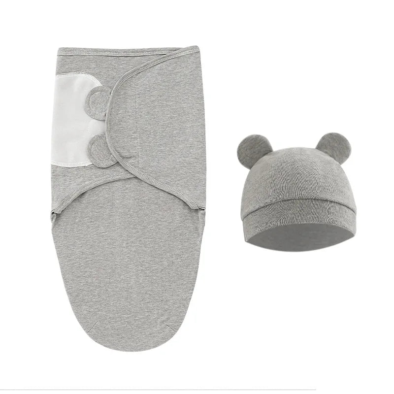 Baby Swaddle Sleeping Bag — 100% Cotton, Anti-Startle, Newborn 0-6M
