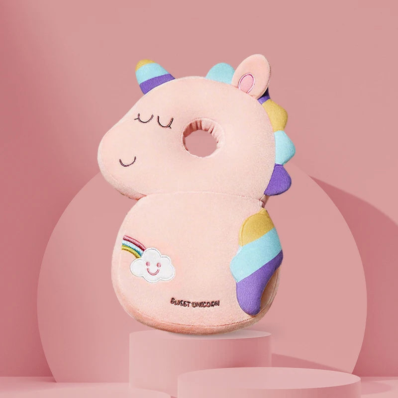Baby Head Protector Backpack — Cartoon Anti-Fall Cushion for 0-3 Years