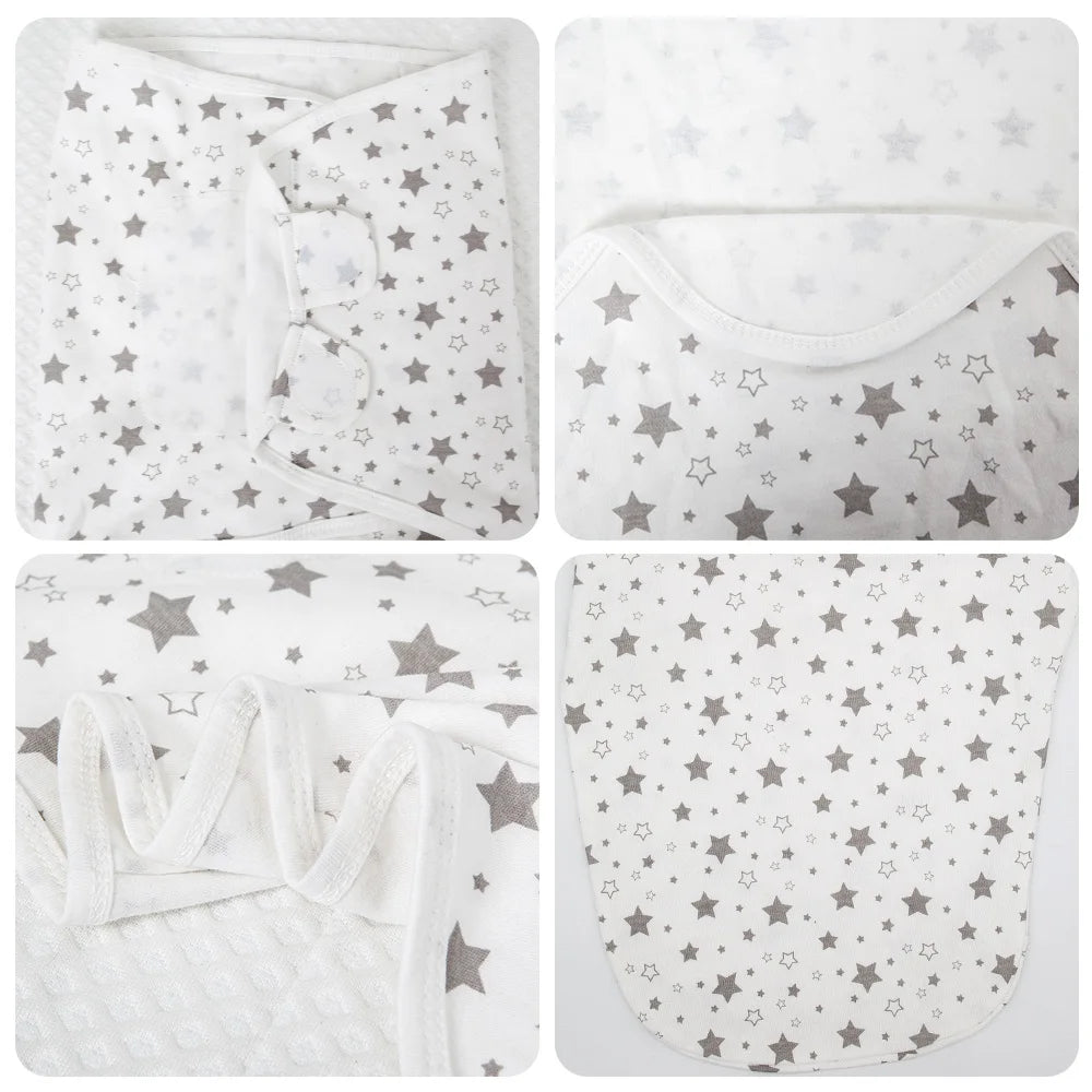 Baby Swaddle Sleeping Bag — 100% Cotton, Anti-Startle, Newborn 0-6M