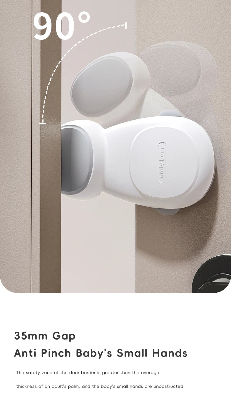 Butée de porte en forme d'arc - Protection anti-pincement pour la sécurité des bébés