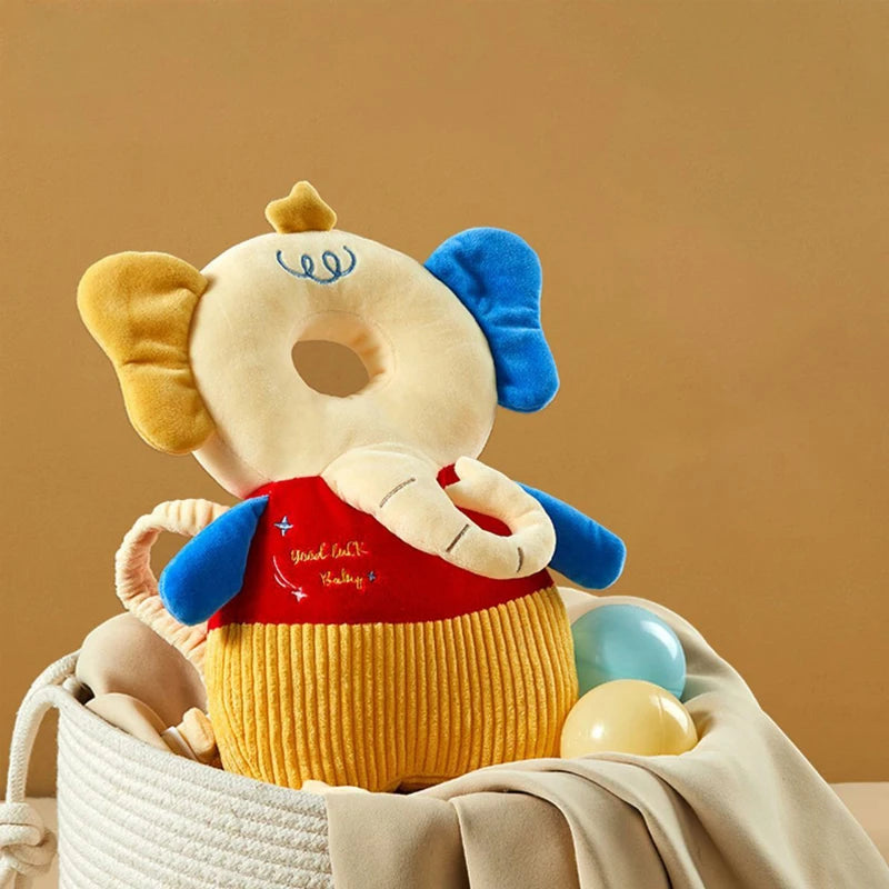 Baby Head Protector Backpack — Cartoon Anti-Fall Cushion for 0-3 Years