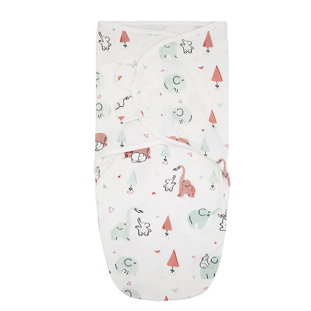 Baby Swaddle Sleeping Bag — 100% Cotton, Anti-Startle, Newborn 0-6M