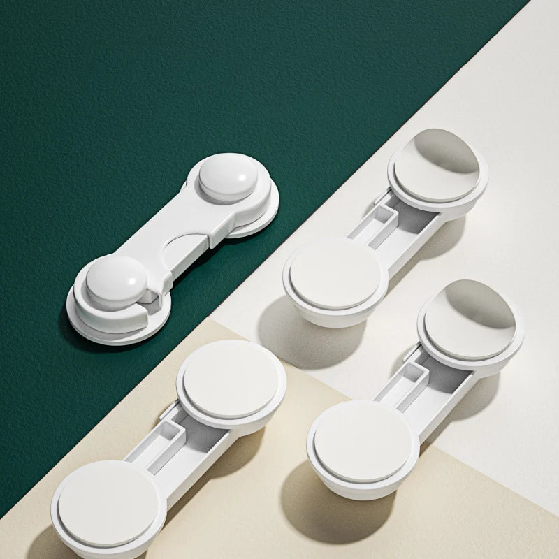 Lot de 10 verrous de sécurité pour bébé - Verrous anti-pincement multi-usages pour placards et tiroirs