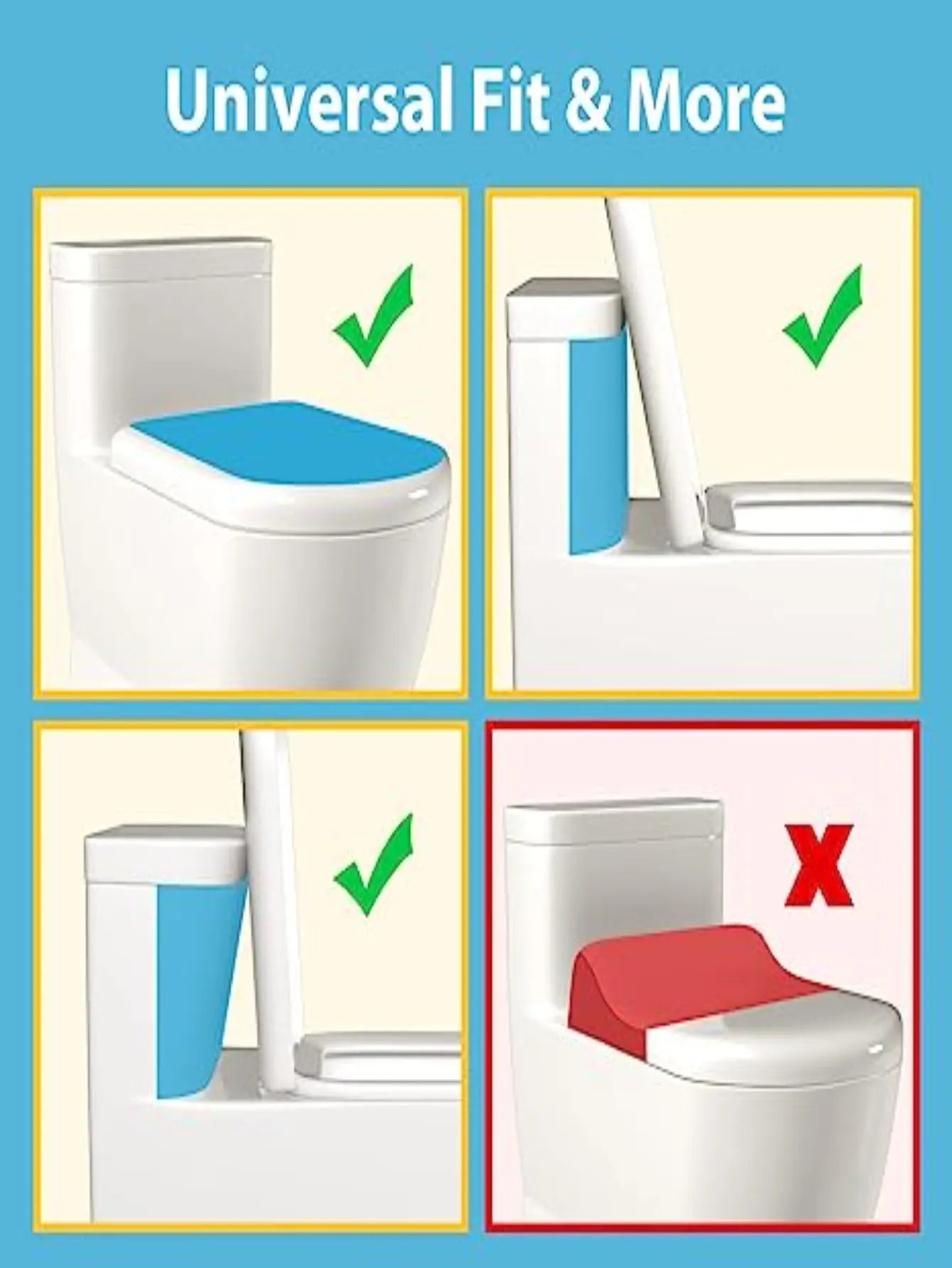 Verrou de toilette pour bébé - Installation facile avec adhésif 3M, sans outils