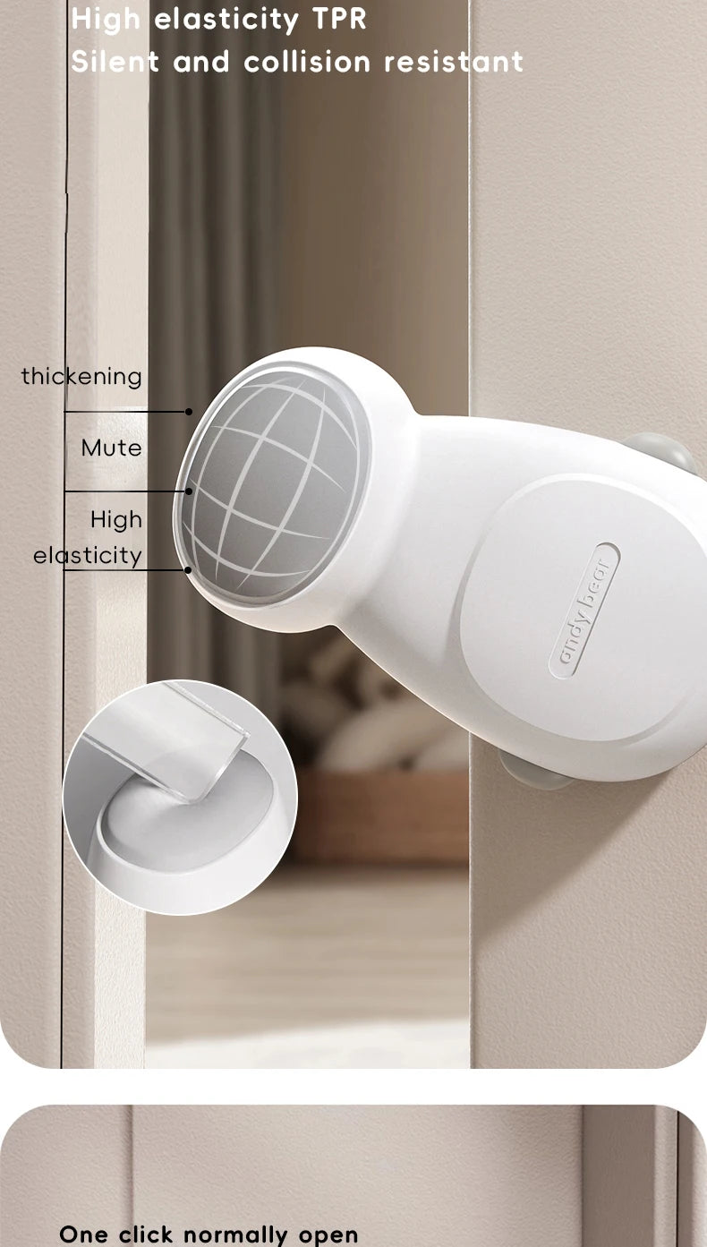 Butée de porte en forme d'arc - Protection anti-pincement pour la sécurité des bébés