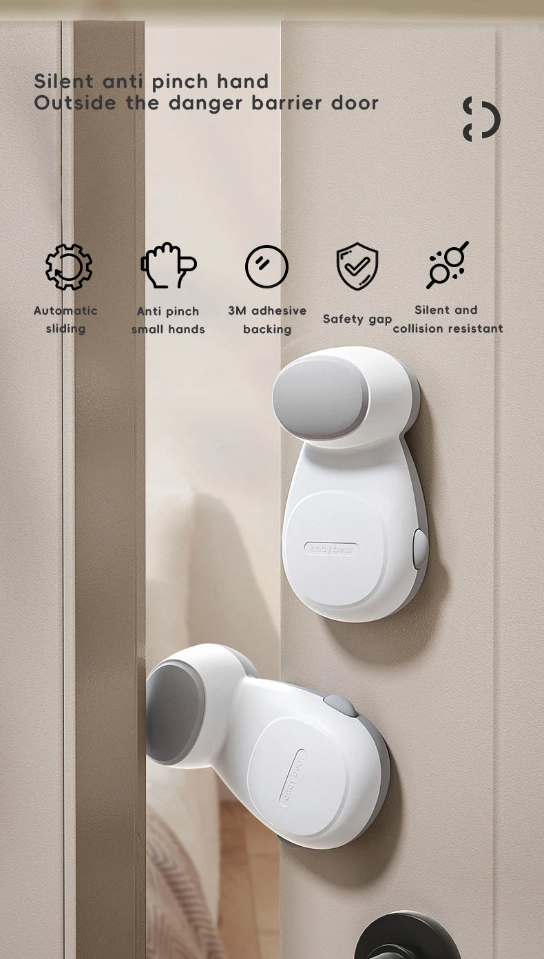 Butée de porte en forme d'arc - Protection anti-pincement pour la sécurité des bébés