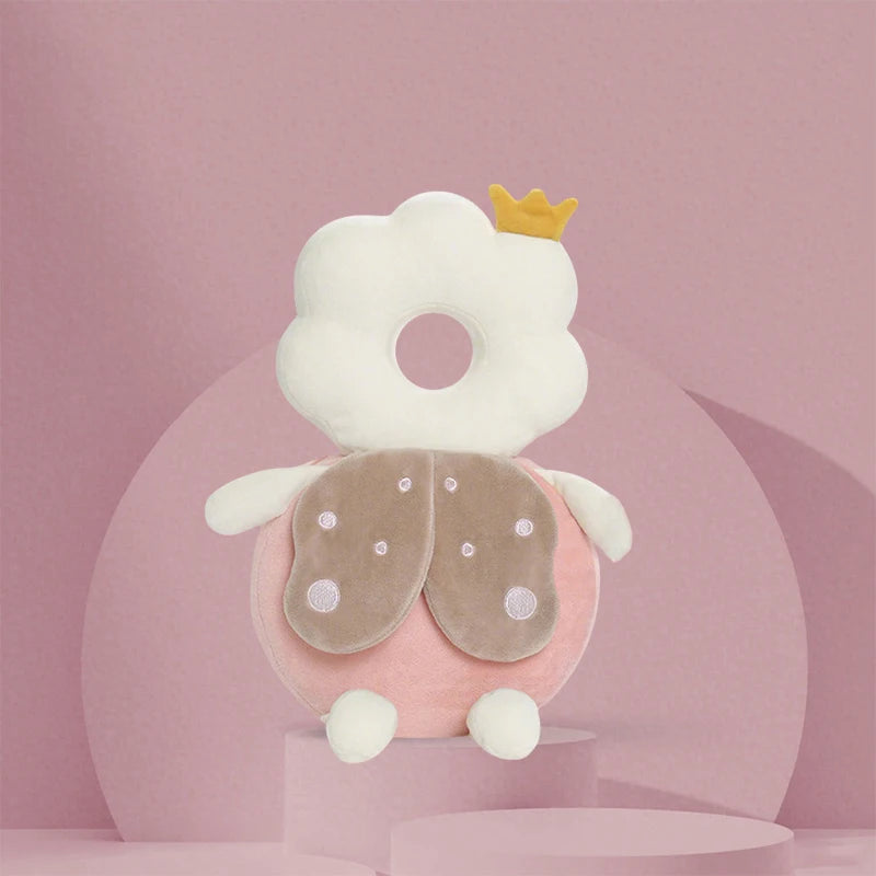 Baby Head Protector Backpack — Cartoon Anti-Fall Cushion for 0-3 Years