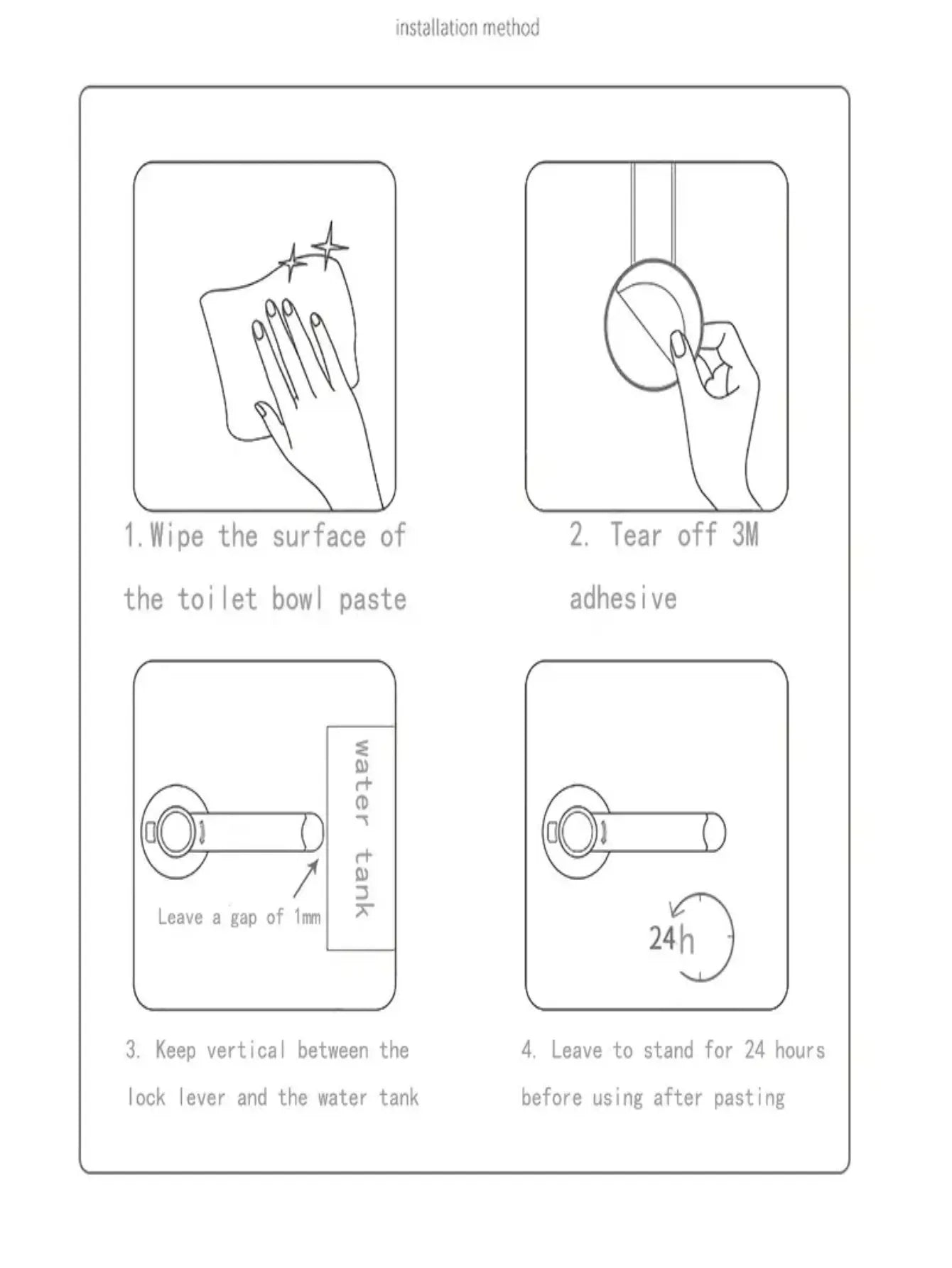 Verrou de toilette pour bébé - Installation facile avec adhésif 3M, sans outils