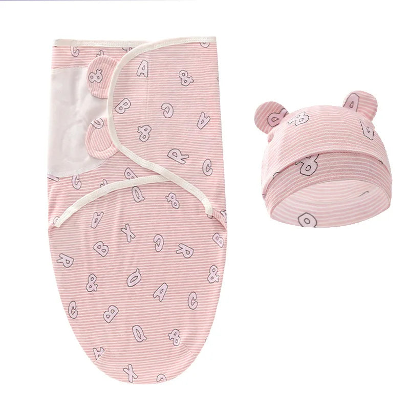 Baby Swaddle Sleeping Bag — 100% Cotton, Anti-Startle, Newborn 0-6M